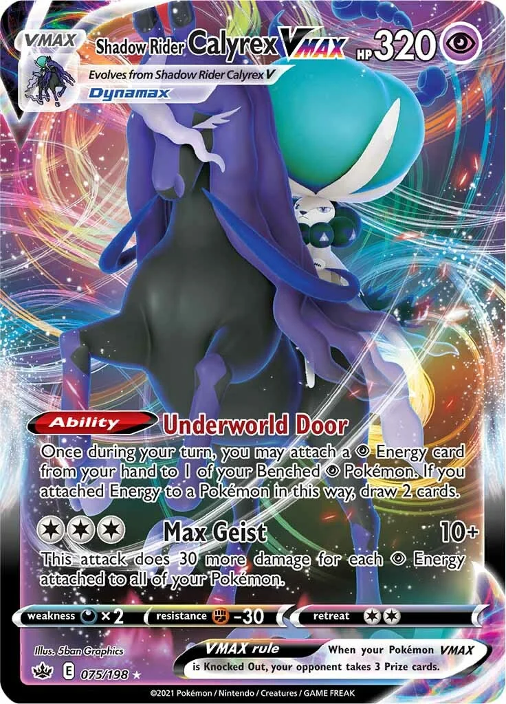 Chilling Reign - 075/198 - Shadow Rider Calyrex VMAX