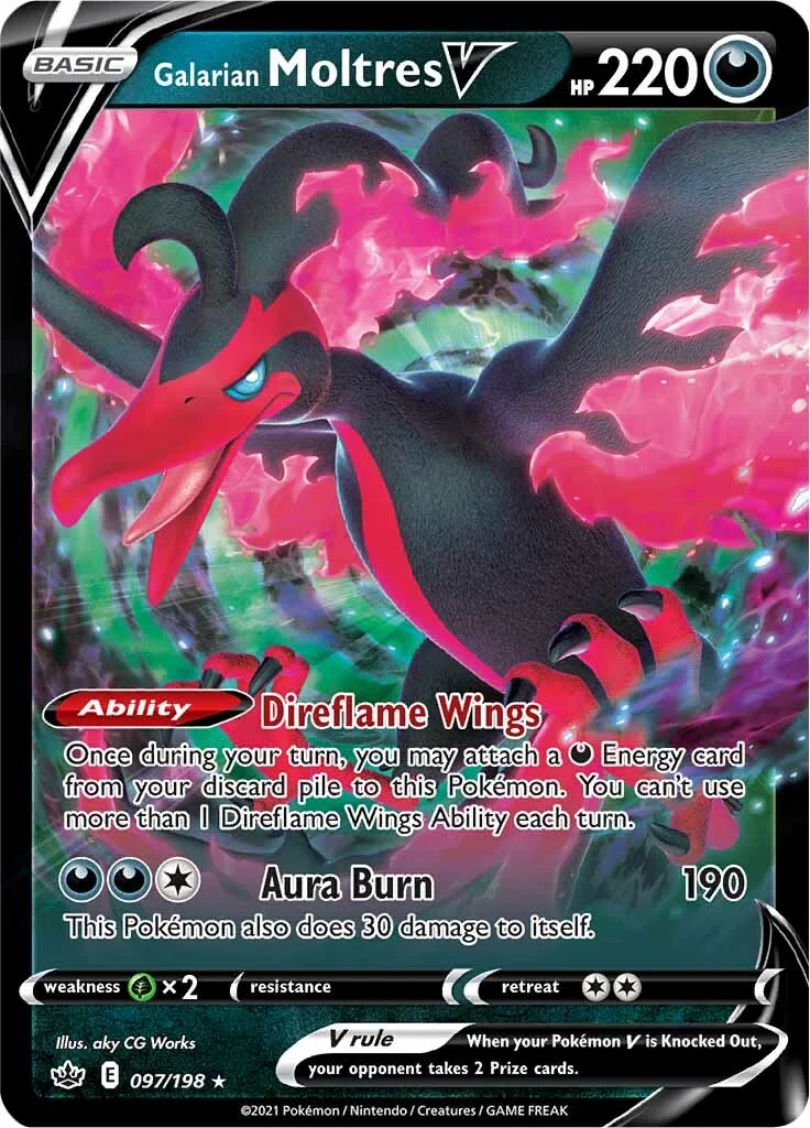 Chilling Reign - 097/198 - Galarian Moltres V