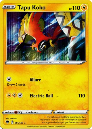 Darkness Ablaze - 061/189 - Tapu Koko (Holo)