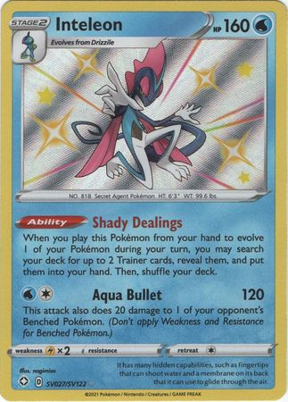 Shining Fates - SV027/SV122 - Inteleon