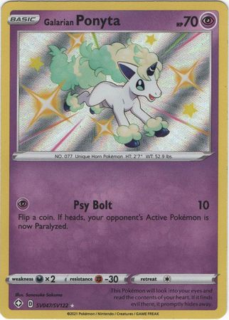 Karta Pokémon - Shining Fates - SV047/SV122 - Galarian Ponyta