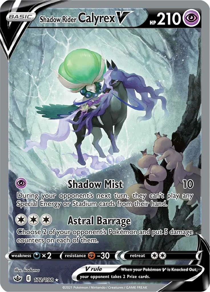 Chilling Reign - 172/198 - Shadow Rider Calyrex V