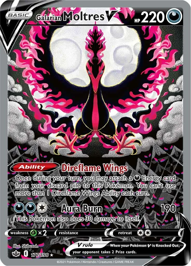 Chilling Reign - 177/198 - Galarian Moltres V