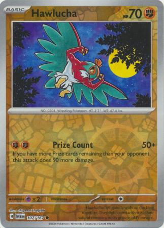 Karta Pokémon - Twilight Masquerade - 107/167 - Hawlucha (Reverse Holo)