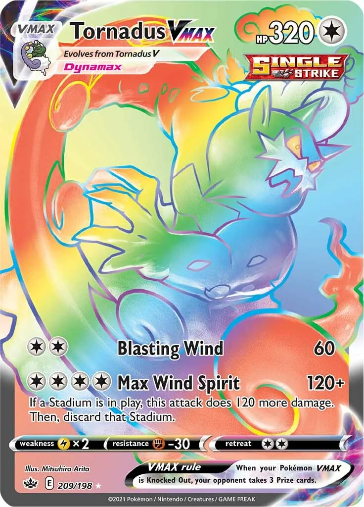 Chilling Reign - 209/198 - Tornadus VMAX