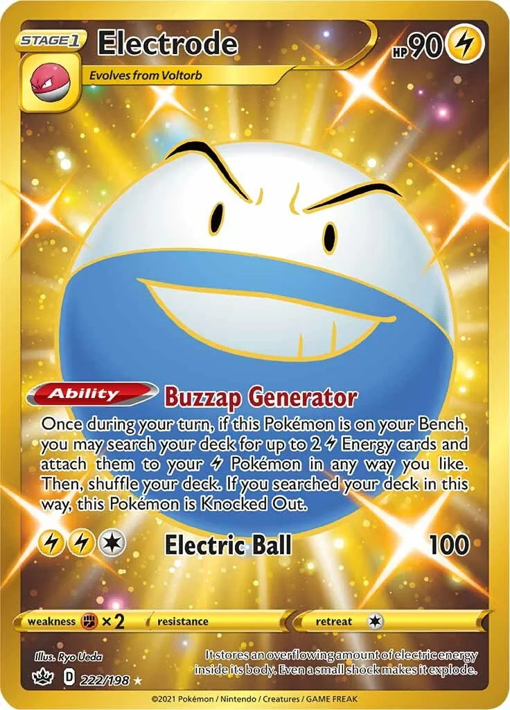 Chilling Reign - 222/198 - Electrode (złota)