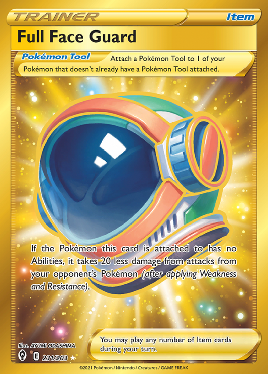 Evolving Skies - 231/203 - Full Face Guard (złota)