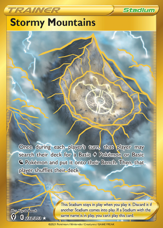 Evolving Skies - 232/203 - Stormy Mountains (złota)