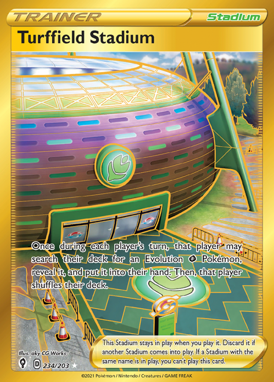 Evolving Skies - 234/203 - Turffield Stadium (złota)