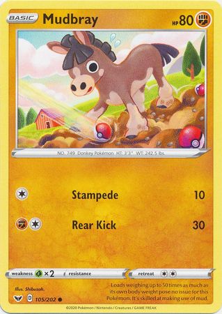 Sword & Shield - 105/202 - Mudbray