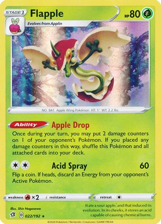Rebel Clash - 022/192 - Flapple (Holo)