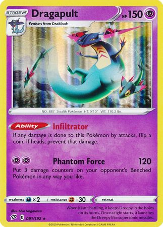 Rebel Clash - 091/192 - Dragapult (Holo)