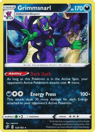 Rebel Clash - 125/192 - Grimmsnarl (Holo)