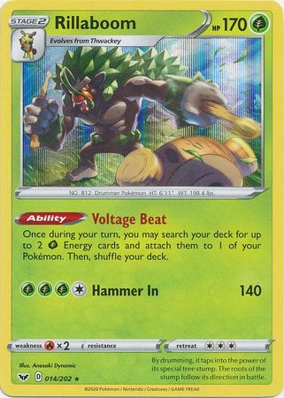 Sword & Shield - 014/202 - Rillaboom (Holo)