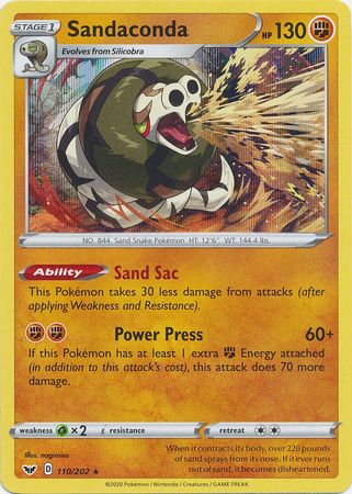 Sword & Shield - 110/202 - Sandaconda (Holo)