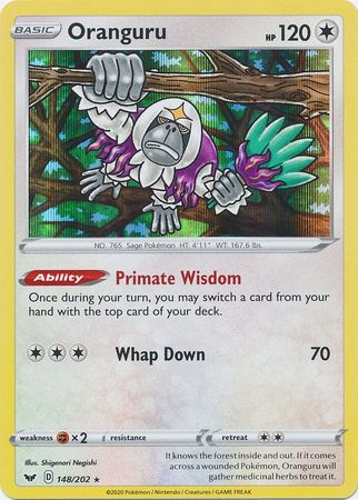 Sword & Shield - 148/202 - Oranguru (Holo)