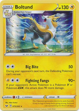 Sword & Shield - 075/202 - Boltund (Holo)