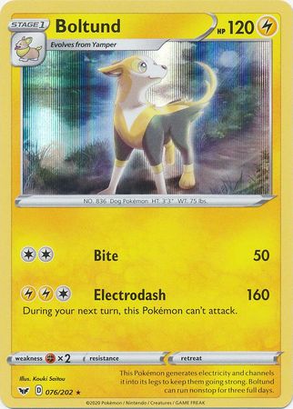 Sword & Shield - 076/202 - Boltund (Holo)