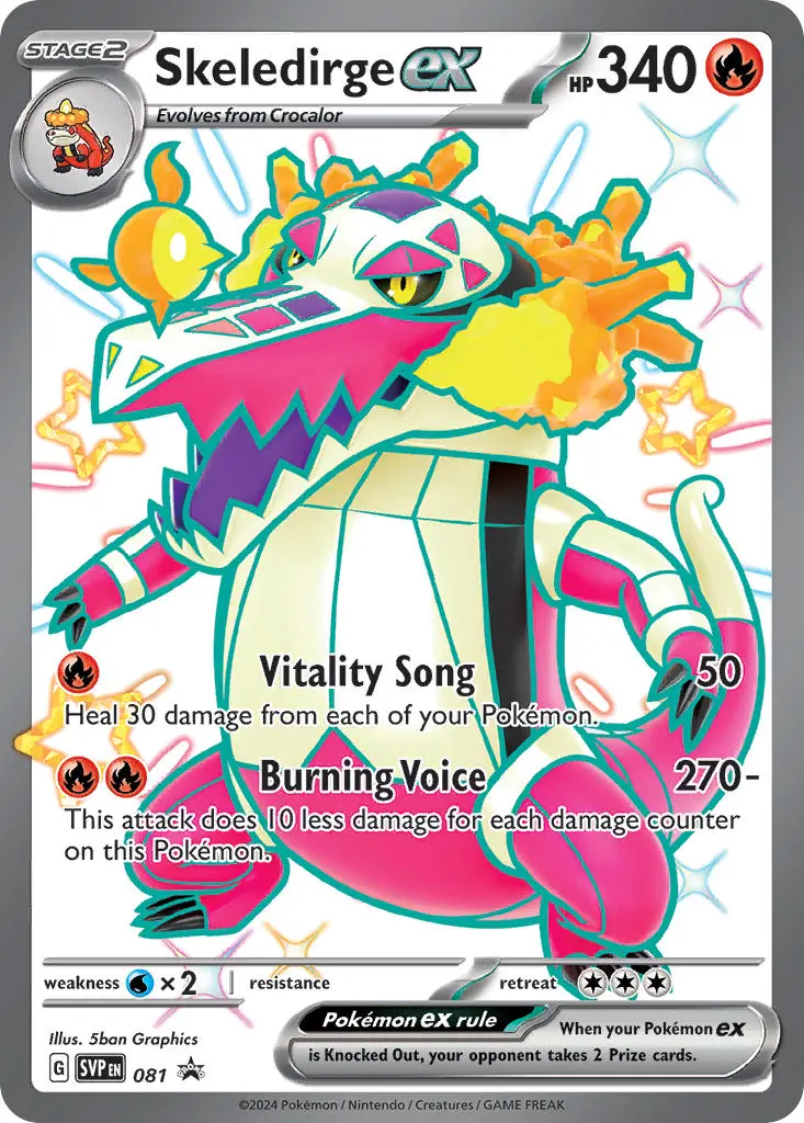 Karta Pokémon - Scarlet & Violet Promos - SVP081 - Skeledirge ex