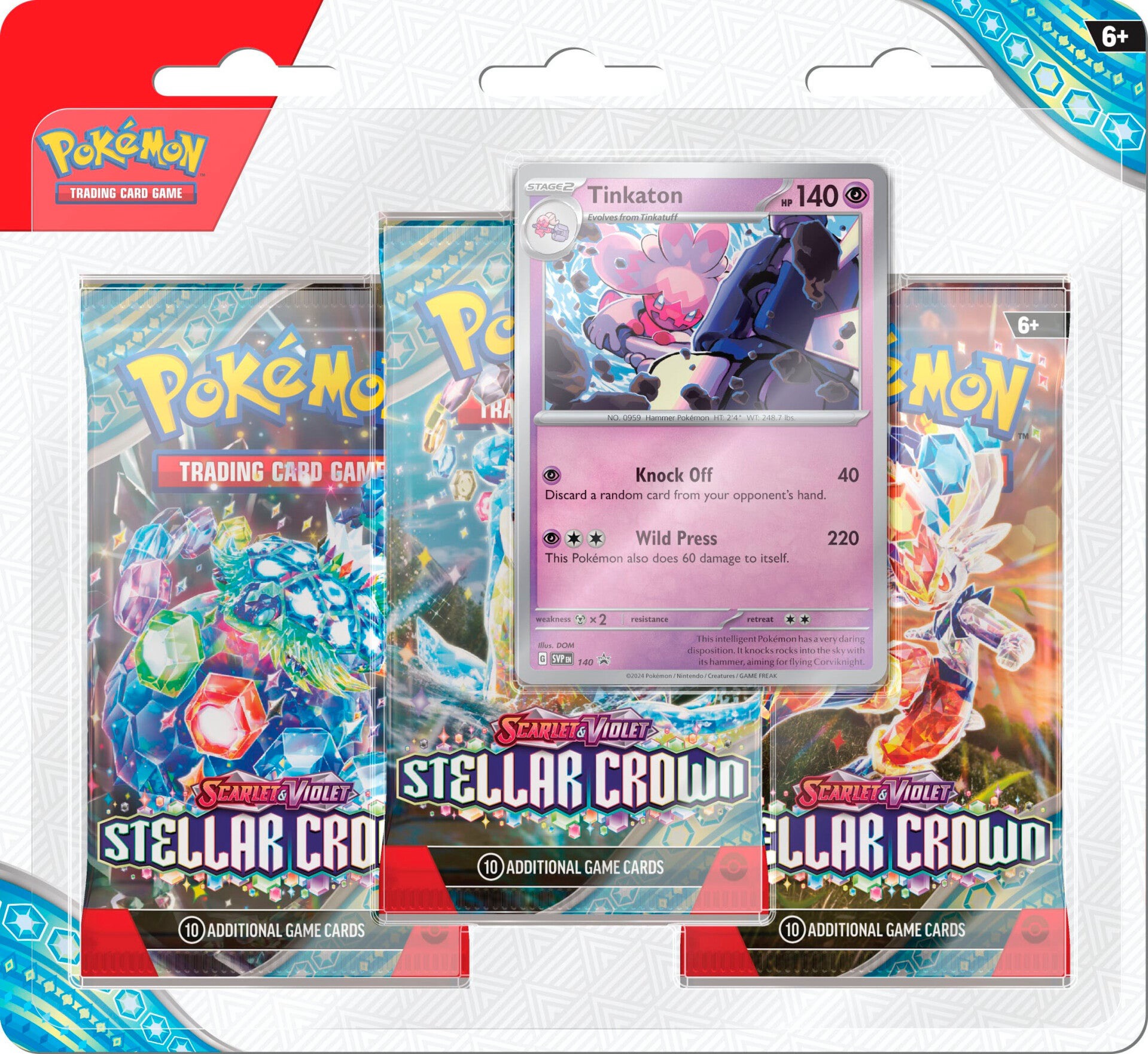 Pokemon: Stellar Crown - 3-pack - Tinkaton