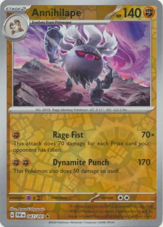 Karta Pokémon - Paldean Fates - 047/091 - Annihilape (Reverse Holo)