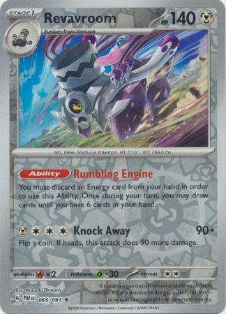 Karta Pokémon - Paldean Fates - 065/091 - Revavroom (Reverse Holo)