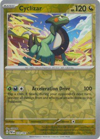 Karta Pokémon - Paldean Fates - 070/091 - Cyclizar (Reverse Holo)