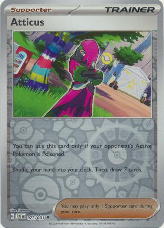 Karta Pokémon - Paldean Fates - 077/091 - Atticus (Reverse Holo)
