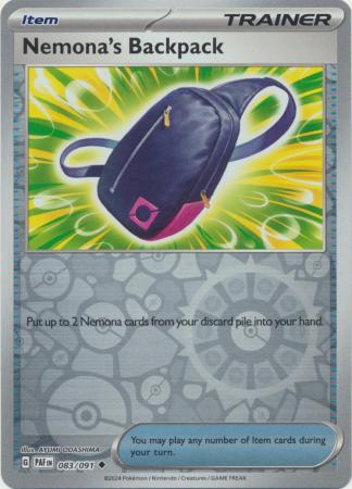 Karta Pokémon - Paldean Fates - 083/091 - Nemona's Backpack (Reverse Holo)