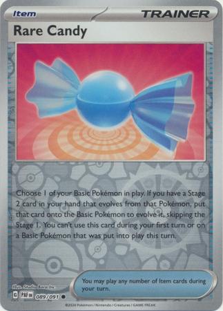 Karta Pokémon - Paldean Fates - 089/091 - Rare Candy (Reverse Holo)