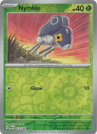 Karta Pokémon - Paradox Rift - 013/182 - Nymble (Reverse Holo)