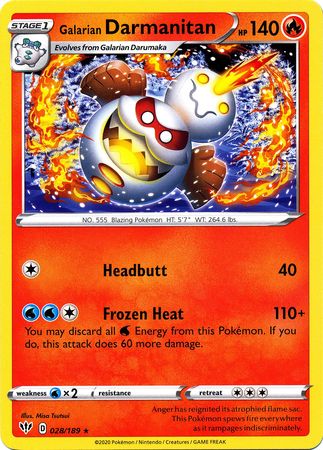 Darkness Ablaze - 028/189 - Galarian Darmanitan