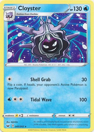 Sword & Shield - 041/202 - Cloyster