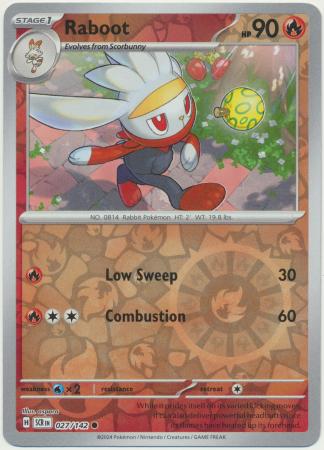 Stellar Crown - 027/142 - Raboot (Reverse Holo)