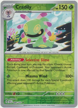 Stellar Crown - 006/142 - Cradily (Reverse Holo)