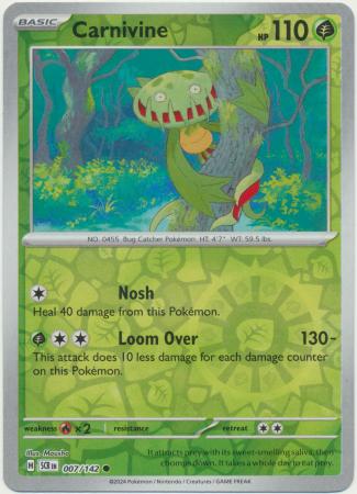 Stellar Crown - 007/142 - Carnivine (Reverse Holo)