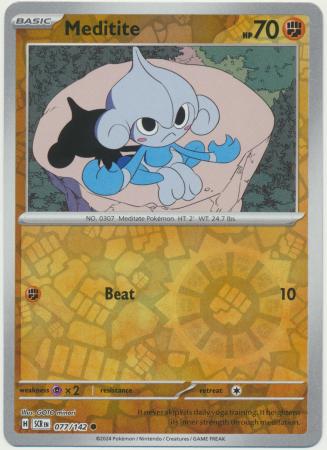Stellar Crown - 077/142 - Meditite (Reverse Holo)