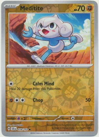 Stellar Crown - 078/142 - Meditite (Reverse Holo)