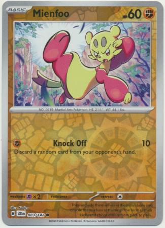 Stellar Crown - 083/142 - Mienfoo (Reverse Holo)