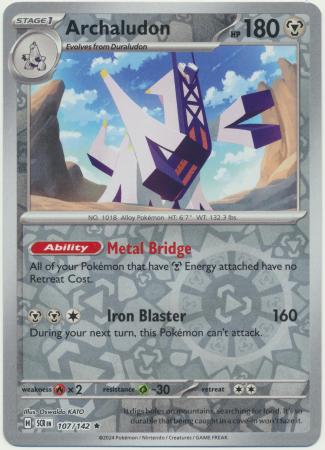 Stellar Crown - 107/142 - Archaludon (Reverse Holo)