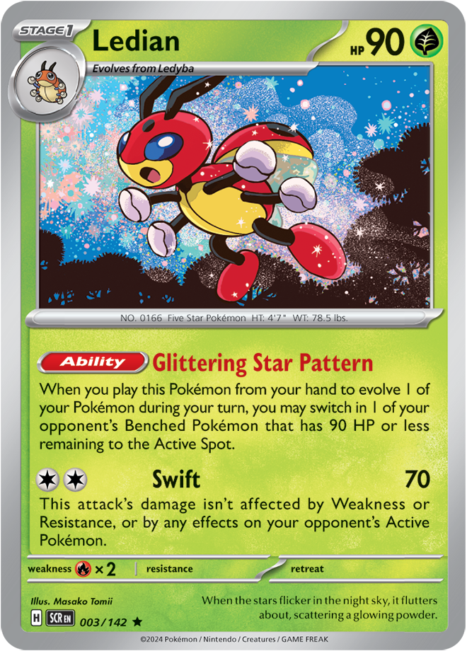 Stellar Crown - 003/142 - Ledian (Holo)