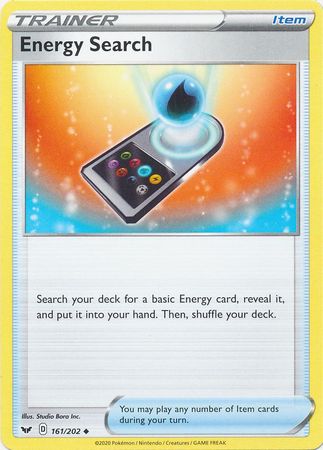 Sword & Shield - 161/202 - Energy Search