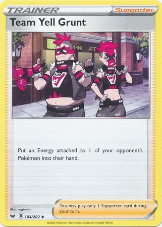 Sword & Shield - 184/202 - Team Yell Grunt
