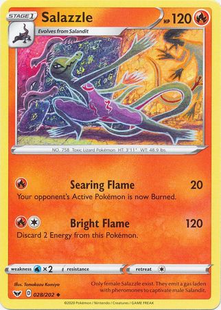 Sword & Shield - 028/202 - Salazzle