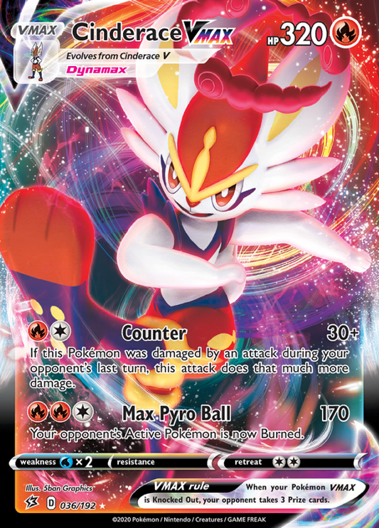 Rebel Clash - 036/192 - Cinderace VMAX
