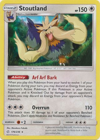Cosmic Eclipse - 176/236 - Stoutland (Holo)