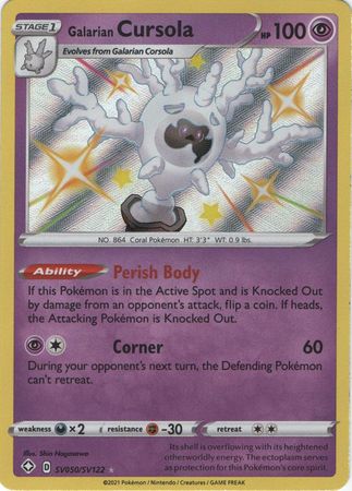 Karta Pokémon - Shining Fates - SV050/SV122 - Galarian Cursola
