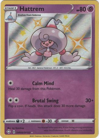 Karta Pokémon - Shining Fates - SV055/SV122 - Hattrem