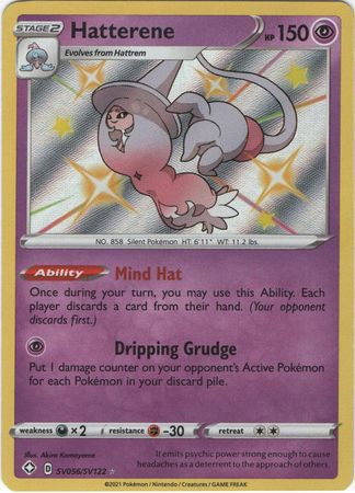 Karta Pokémon - Shining Fates - SV056/SV122 - Hatterene