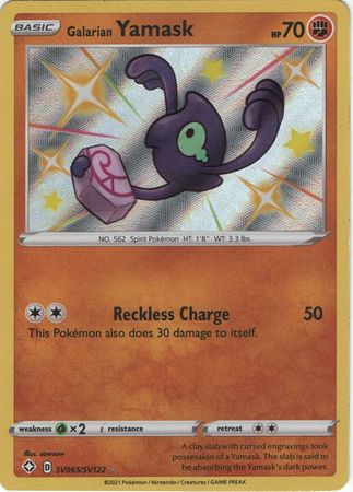 Karta Pokémon - Shining Fates - SV065/SV122 - Galarian Yamask